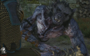 Geralt plaudert mit einem Werwolf - Bild aus The Witcher 3: Wild Hunt