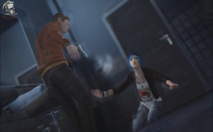 Max lernt ihre Gabe kennen, als vor ihren Augen ein Mädchen erschossen wird. - Quelle: Screenshot aus Life is Strange